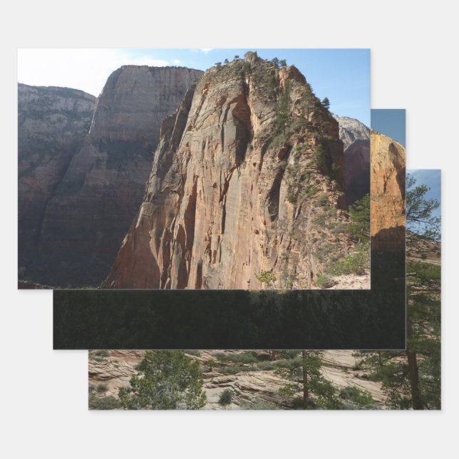 Angels Landing at Zion National Park Wrapping Paper Sheets (Set)