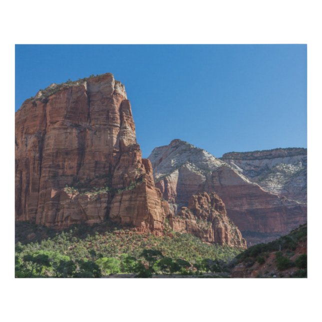 Angels Landing in Zion National Park Faux Canvas Print (Front)