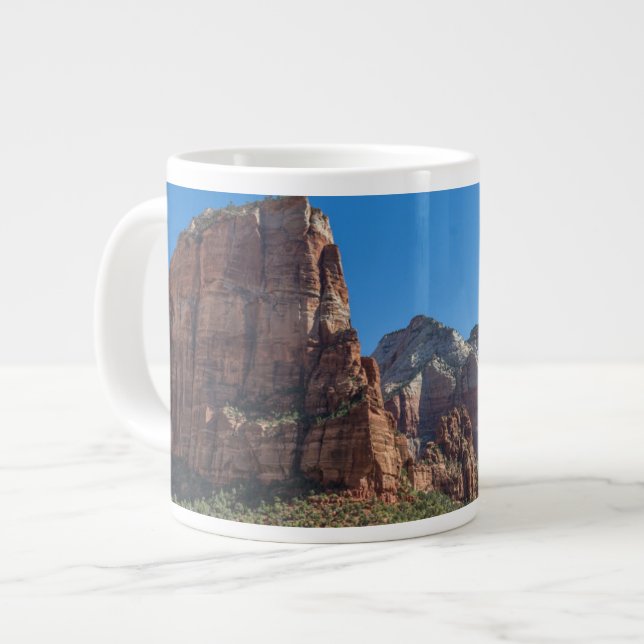 Angels Landing in Zion National Park Giant Coffee Mug (Front Left)