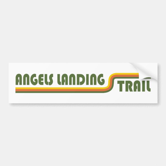 Angels Landing Trail Zion National Park Bumper Sticker (Front)