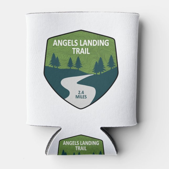Angels Landing Trail Zion National Park Can Cooler (Front)