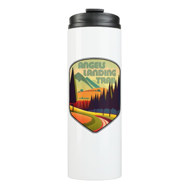 Angels Landing Trail Zion National Park Colors Thermal Tumbler (Front)