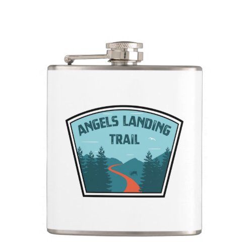 Angels Landing Trail Zion National Park Flask