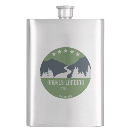 Angels Landing Trail Zion National Park Flask