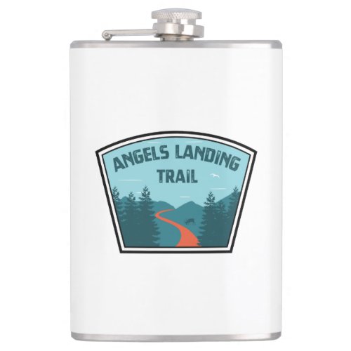 Angels Landing Trail Zion National Park Flask