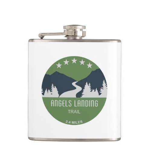 Angels Landing Trail Zion National Park Flask