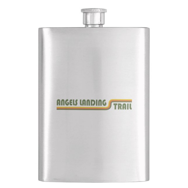 Angels Landing Trail Zion National Park Flask (Front)