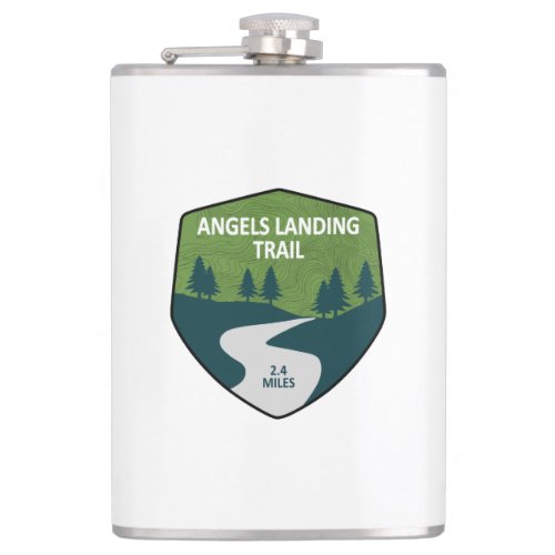 Angels Landing Trail Zion National Park Flask