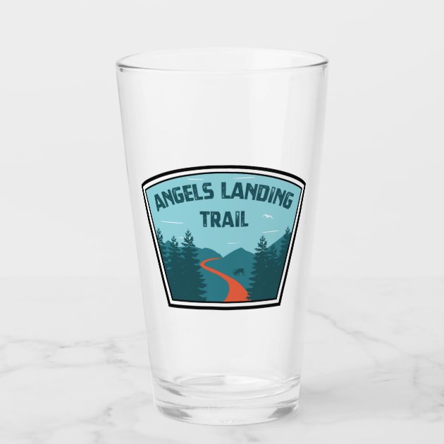 Angels Landing Trail Zion National Park Glass | Zazzle