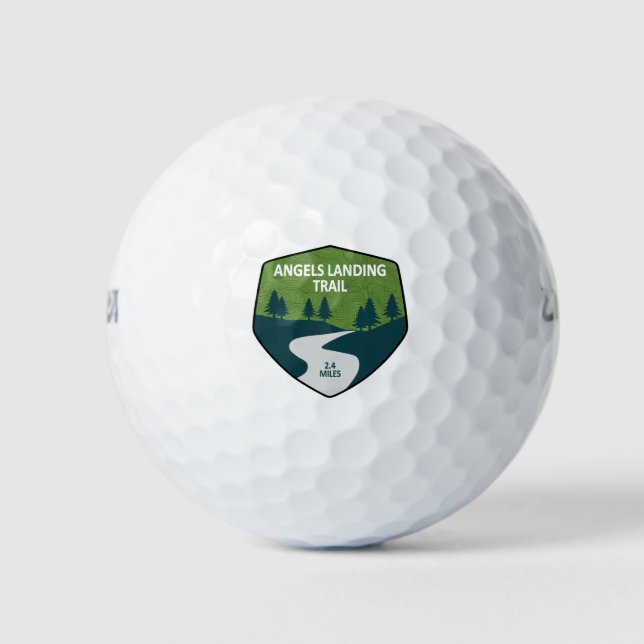 Angels Landing Trail Zion National Park Golf Balls (Front)