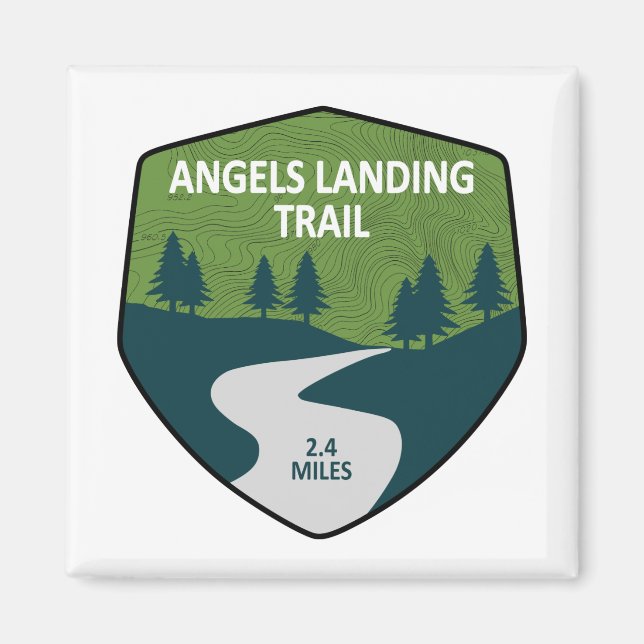 Angels Landing Trail Zion National Park Magnet (Front)