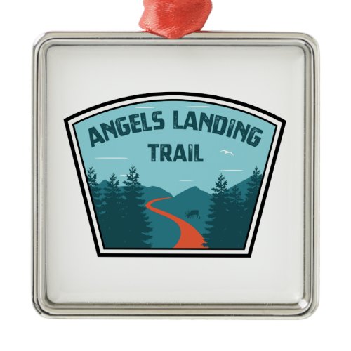 Angels Landing Trail Zion National Park Metal Ornament