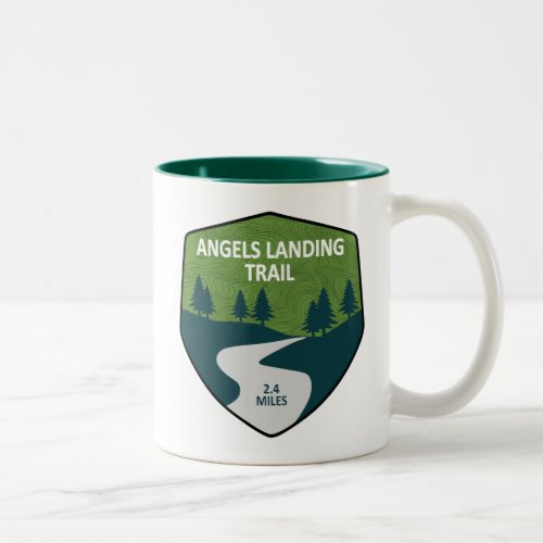 Angels Landing Trail Zion National Park Two_Tone Coffee Mug