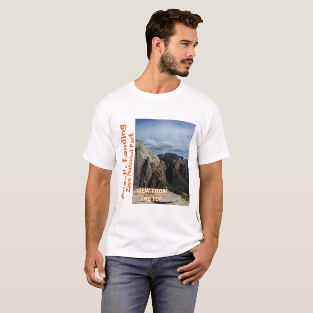 Angel's Landing Zion National Park 2 Sided Tee Shi (Front Full)