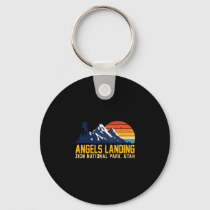 Angels landing zion national park camping hiking keychain