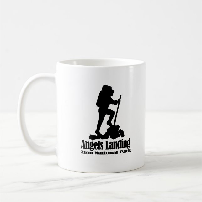 Angels Landing - Zion National Park  Coffee Mug (Left)