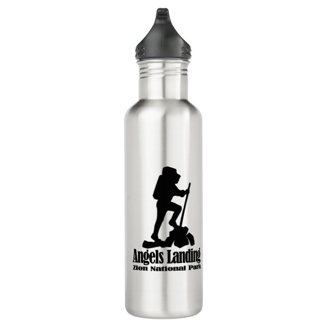 Angels Landing - Zion National Park  Stainless Steel Water Bottle (Right)
