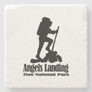 Angels Landing - Zion National Park Stone Coaster
