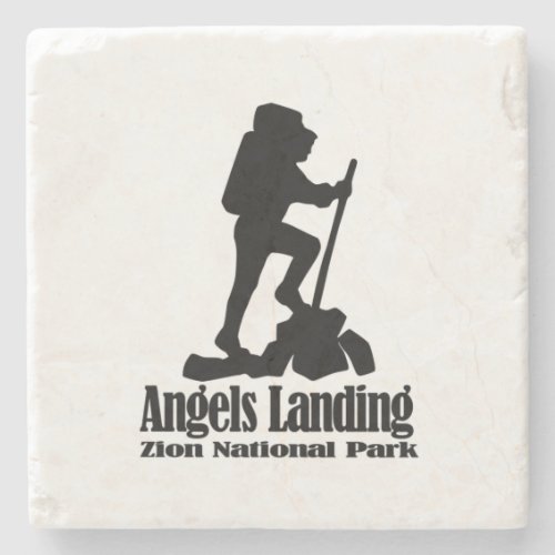 Angels Landing _ Zion National Park Stone Coaster