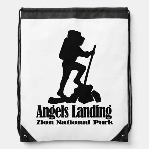 Angels Landing _ Zion National Park _ Utah _  Drawstring Bag
