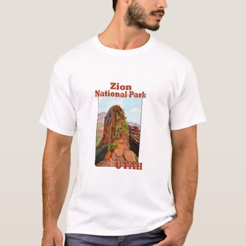 Angels Landing Zion National Park Utah T_Shirt