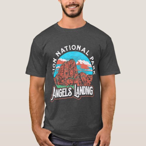 Angels Landing Zion National Park Vintage 80s T_Shirt