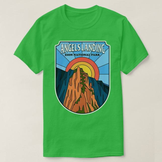 Angels Langing Zion National Park T-Shirt (Design Front)
