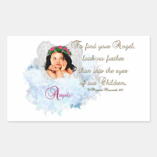 Angels...Look no further Rectangular Sticker