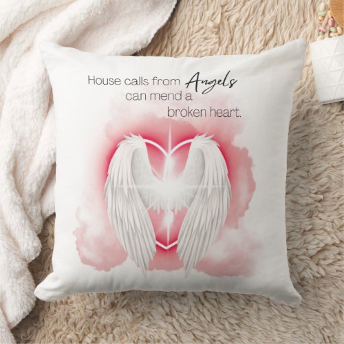 Angels  Mend a Broken Heart Throw Pillow