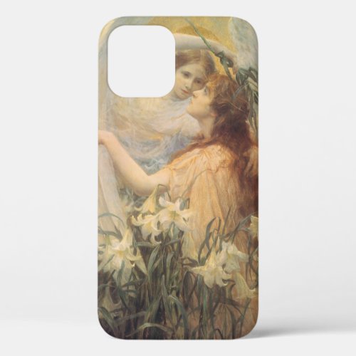 Angels Message by George Swinstead Vintage Art iPhone 12 Case