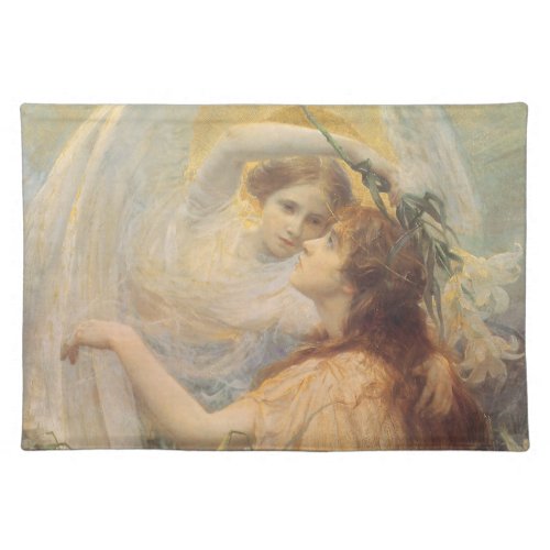 Angels Message by George Swinstead Vintage Art Cloth Placemat