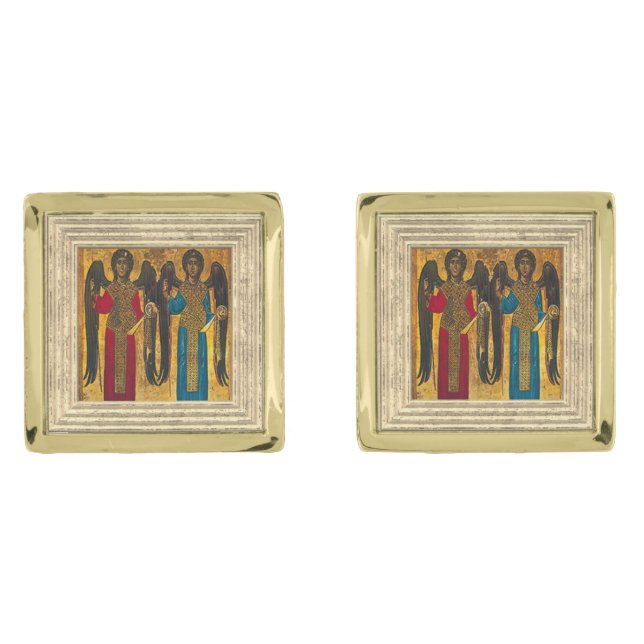 Angels Michael And Gabriel  Cufflinks (Front)