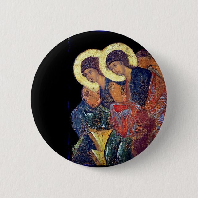 Angels of Annunciation Pinback Button (Front)