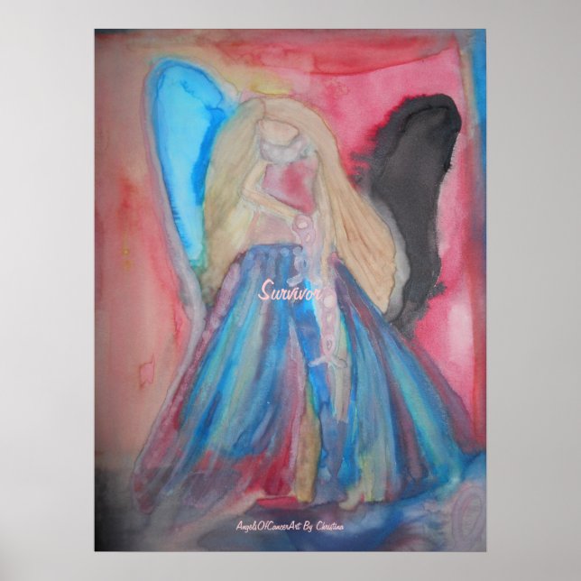 Angels Of Cancer Art By Christina cancer Posters (Front)