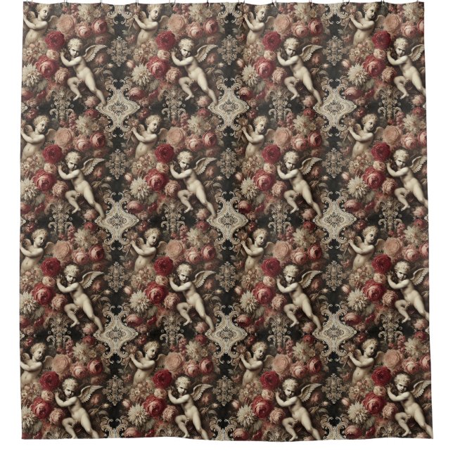 Angels of Discord – Gothic Baroque  Shower Curtain (Front)