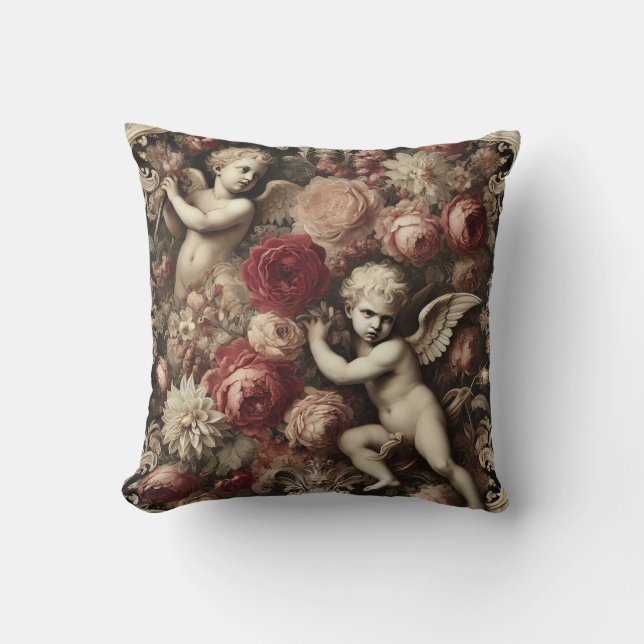 Angels of Discord – Gothic Baroque  Throw Pillow (Front)