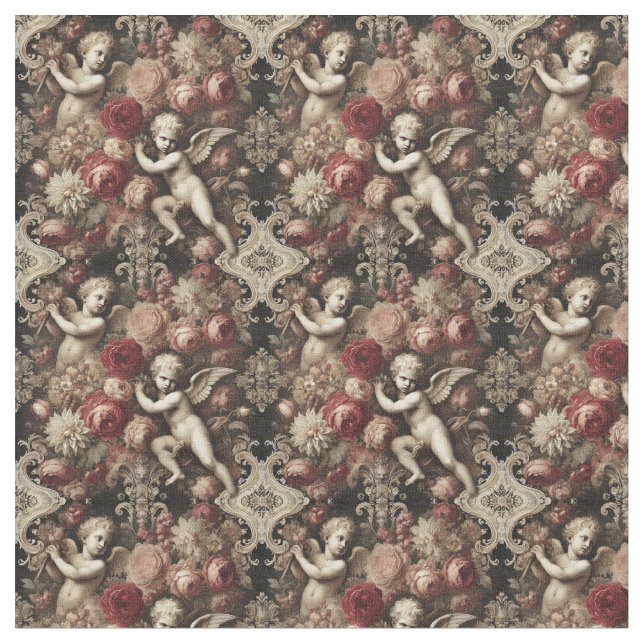 Angels of Discord – Gothic Dense Tile Fabric (Close Up)