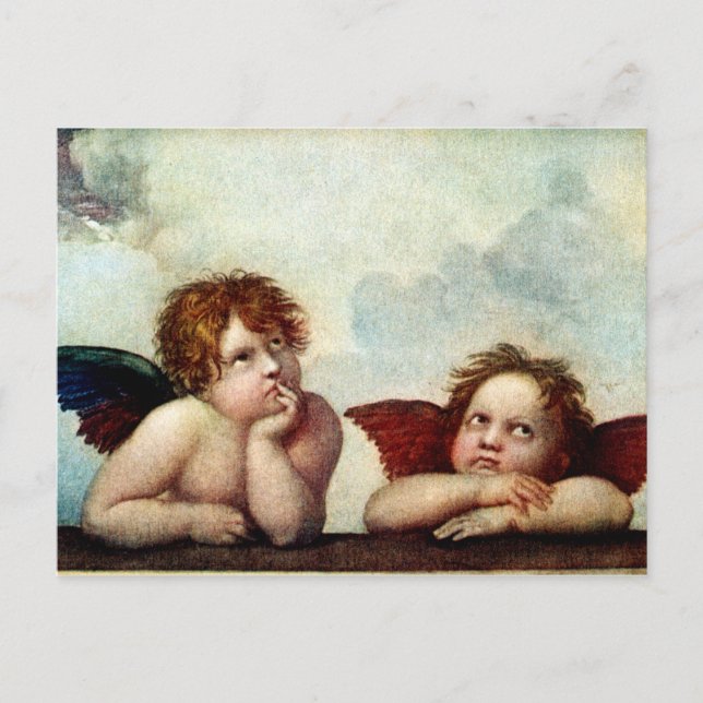 Angels of the Sistene Madonna Postcard (Front)