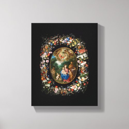 Angels Offering Gifts Canvas Print