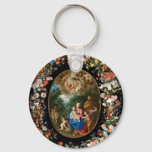 Angels Offering Gifts Keychain