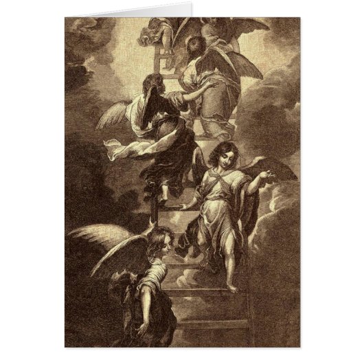 Angels On A Celestial Ladder Cards (Front)