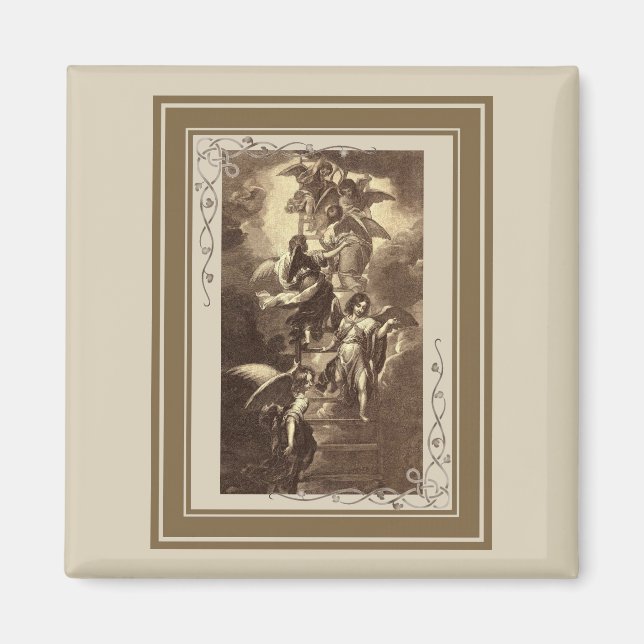 Angels On A Celestial Ladder Magnet (Front)