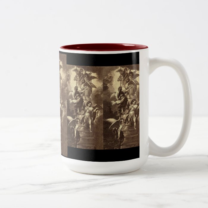 Angels On A Celestial Ladder Mugs