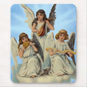 Angels On A Cloud Mouse Pad