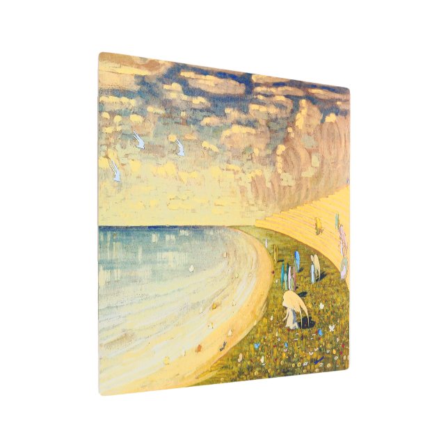 Angels (Paradise) | Mikalojus Ciurlionis | Metal Print (Angled)