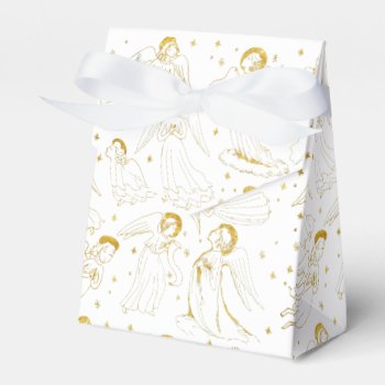 Angels Pattern Religious Event Favor Boxes by paesaggi at Zazzle