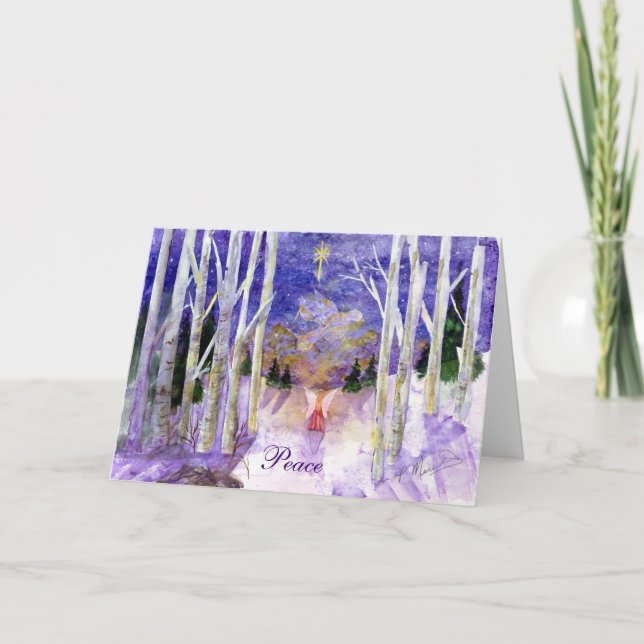 "Angel's Peace Dove" Holiday Card (Front)