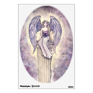 "Angel's Perch" Angel Wall Decal