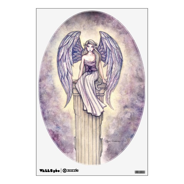 "Angel's Perch" Angel Wall Decal (Front)