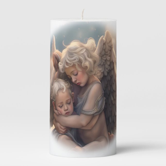 Angels Pillar Candle (Front)